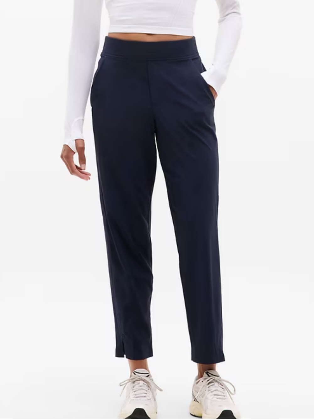 Athleta Brooklyn Navy Slim Ankle Performance Pants Size 12